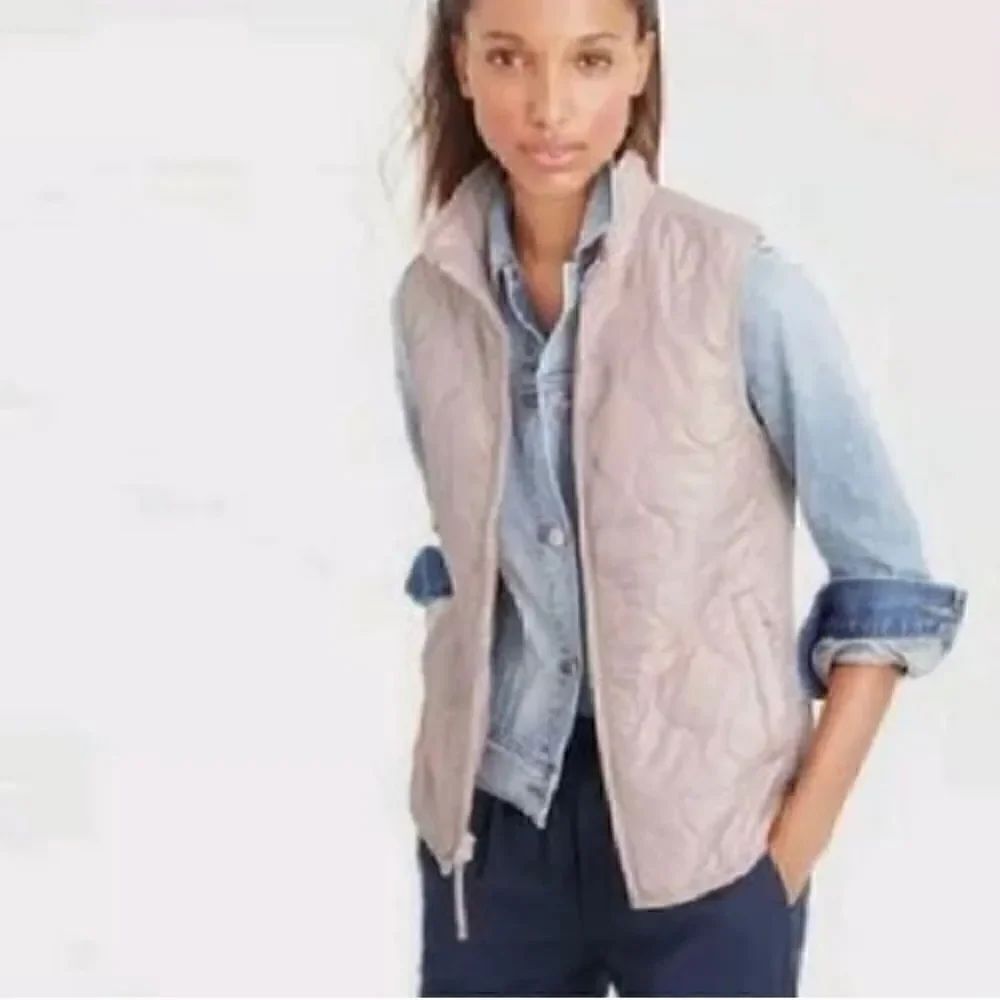 J.CREW Primaloft Layering Vest In Persimmon  XS